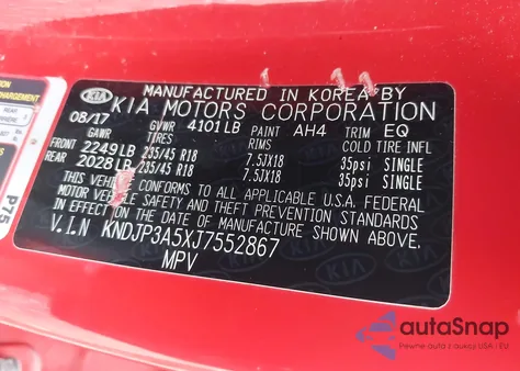 2018 Kia Soul + из США, поврежденный, VIN KNDJP3A5XJ7552867